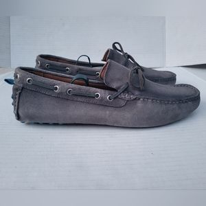 johnnie-O Mens Getaway Driver Grey Moccasins Size 10.5 Medium (D, M) NWOB